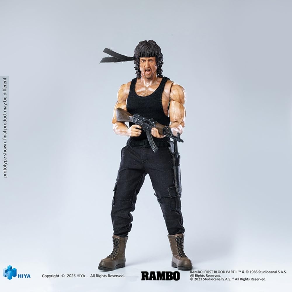 HiPlay HIYA 1/12 Scale Rambo ESR0099 Movable Action Figure with Accessories Full Set