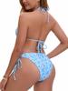 Lace Starfish Pendant Triangle Cup Sexy Two Piece Bikini Set Elegant