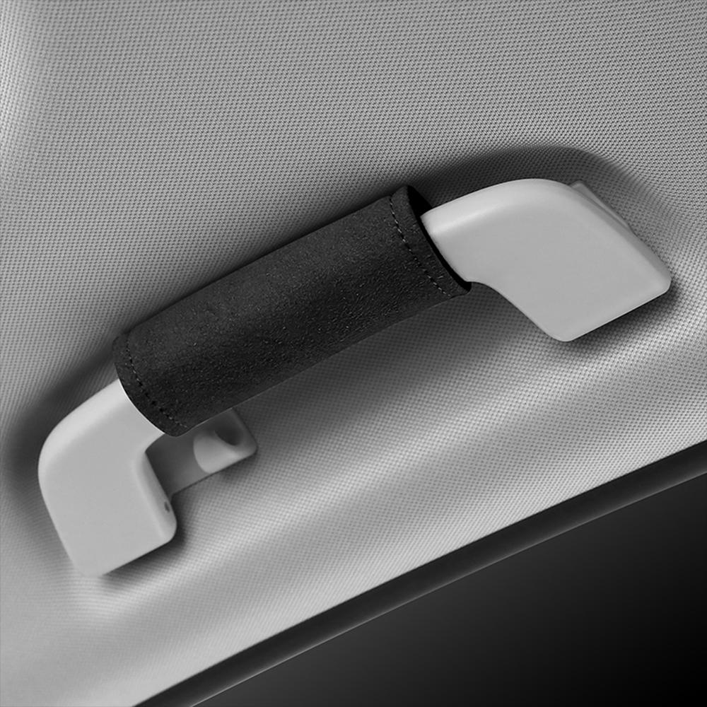 Car Door Handle Protective Cover Multifunctional Roof Handrail Suede Pad Seat Belt Shoulder Protector Auto Interior Decoration