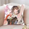Lingsha Game Honkai Star Rail Pillow Case Fashion Square Pillowcase Bedroom Sofa Room Ins Decoration Leisure