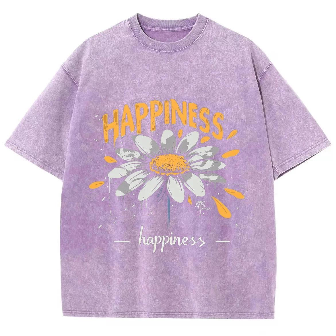 

Желтая футболка с рисунком маленькой ромашки, женская, свободная, свободного покроя, с коротким рукавом, американский винтажный уличный топ 3XL