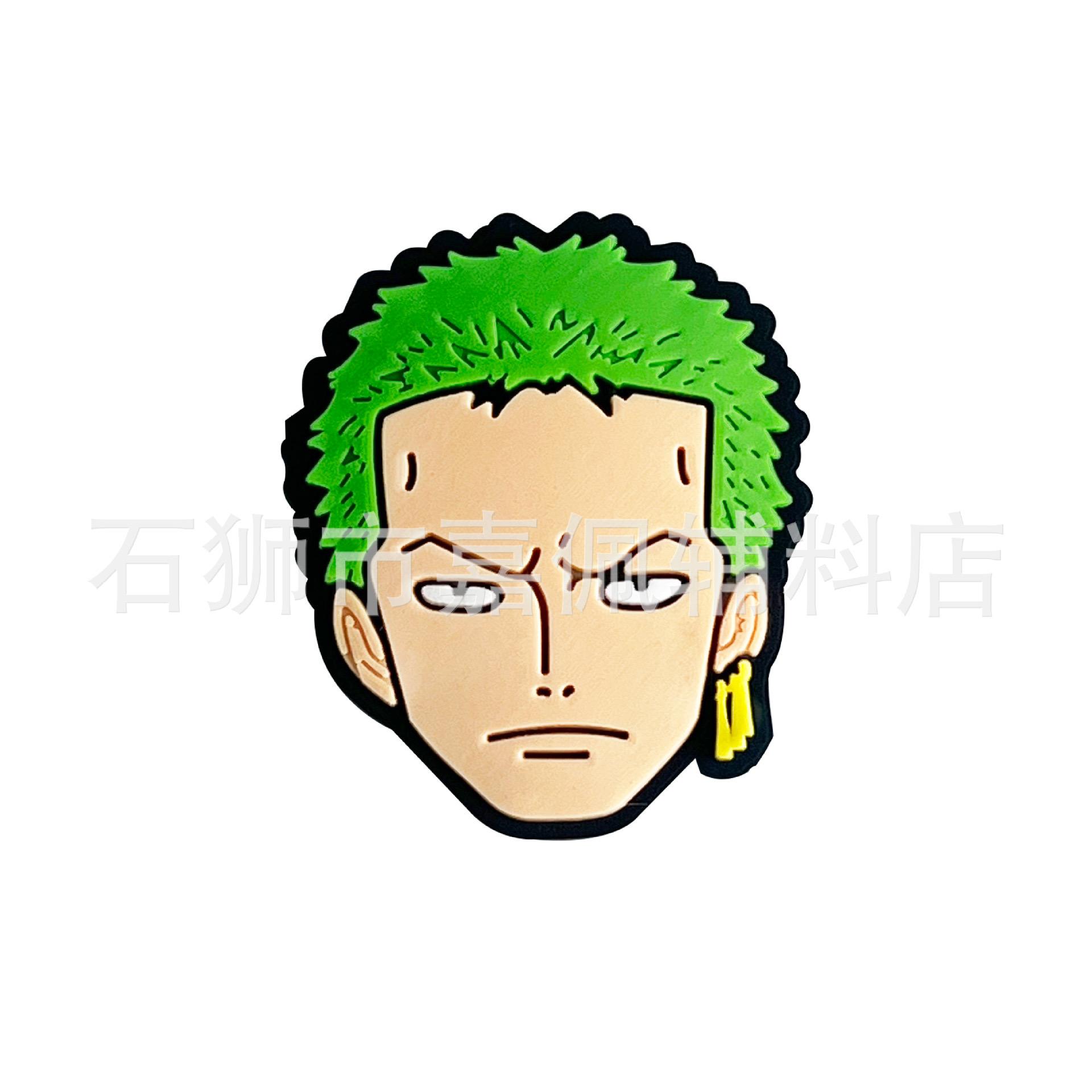 one piece Crocs diy accessories removable Zoro decorative buckle Luffy accessories footwear flowers anime accessories anime