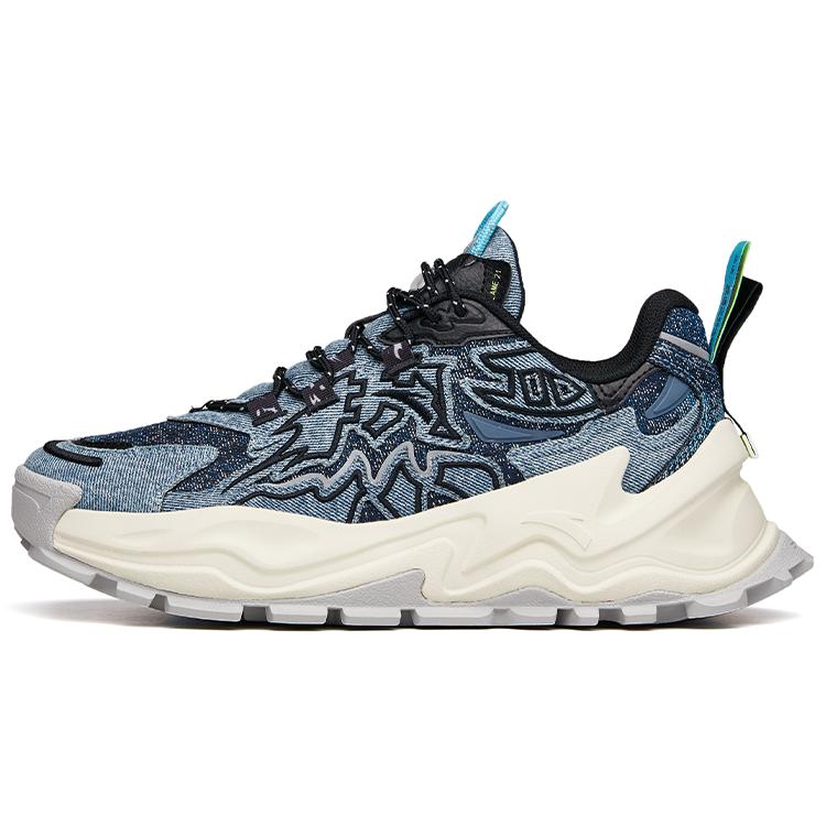 

New Anta Wear Resistant Slip Resistant Low Top Chunky Sneakers Men s Denim Blue 912138846-3 39