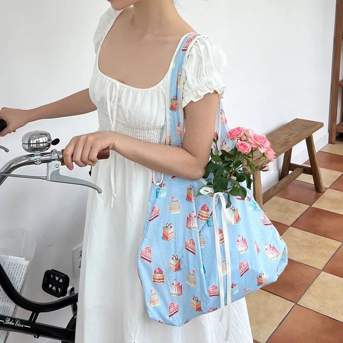cake ribbon eco bag (2colors)