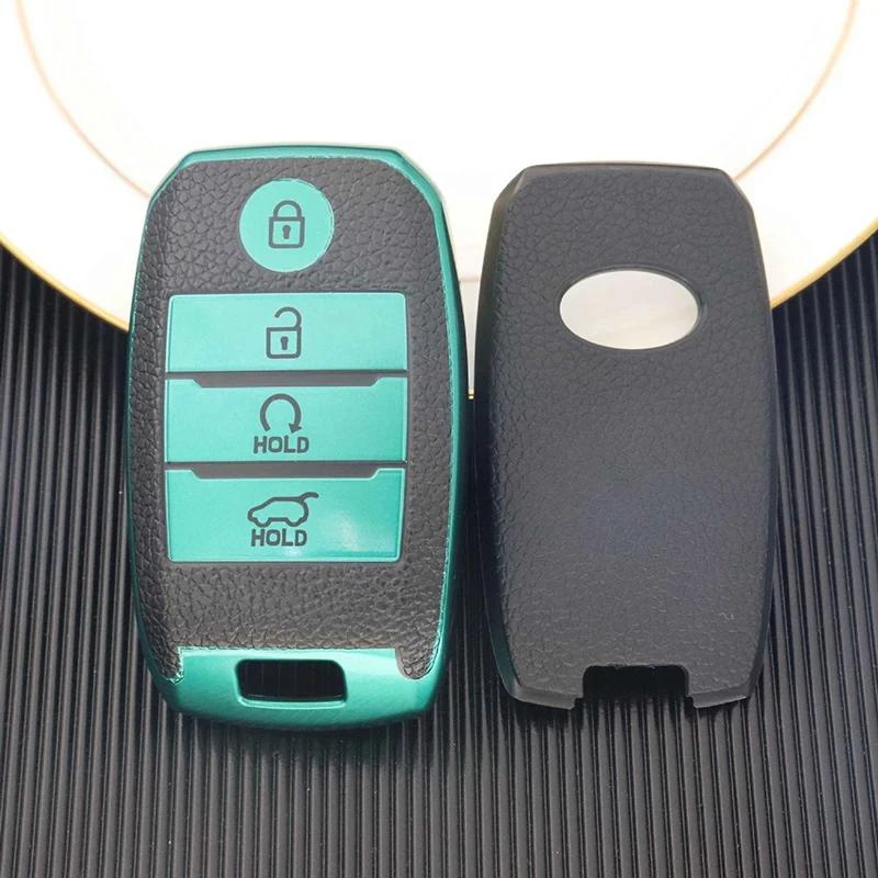 Tpu 4 Buttons Car Key Case Cover Shell For Kia Rio 5 Sportage Ceed Cerato K3 K4 K5 Sorento Optima Picanto Soul Forte Protector