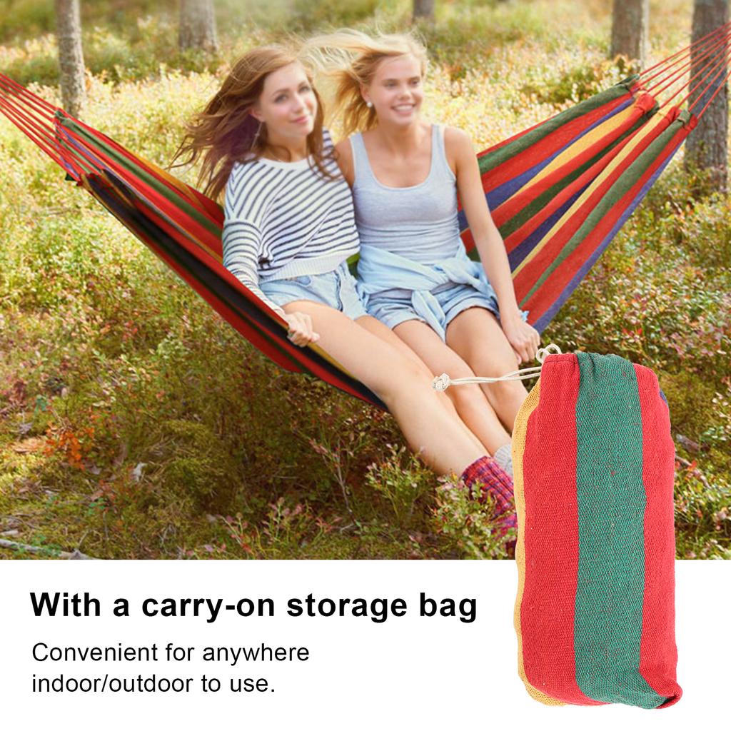 Portable Camping Hammock High Strength Indoor Outdoor Travel Lightweight Hammocks