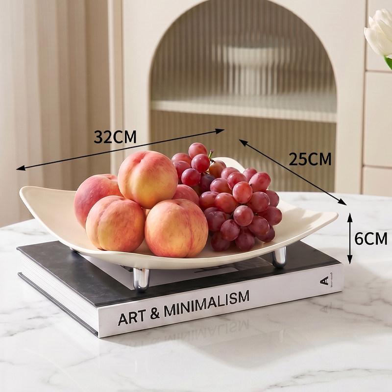 2026 Exquisite High-End Fruit Bowl: Luxury Snack Display Tray for Living Room or Tea Table