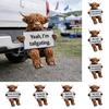 Highland Cow Hitch Buddy Resin Highland Cattle Tow Hitch Cover Weather Resistant Pickup SUV Truck Vehicle Hitch Decoration Ornament