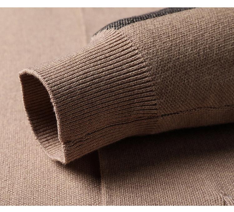 Men's Slim Fit Long Sleeve Knitted Cardigan - Spring/Autumn Casual Businesswear