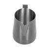 MultiPurpose Coffee Frothing Cup Stainless Steel Pointed Mouth Milk Froth Mug for Home(Black 600ml)