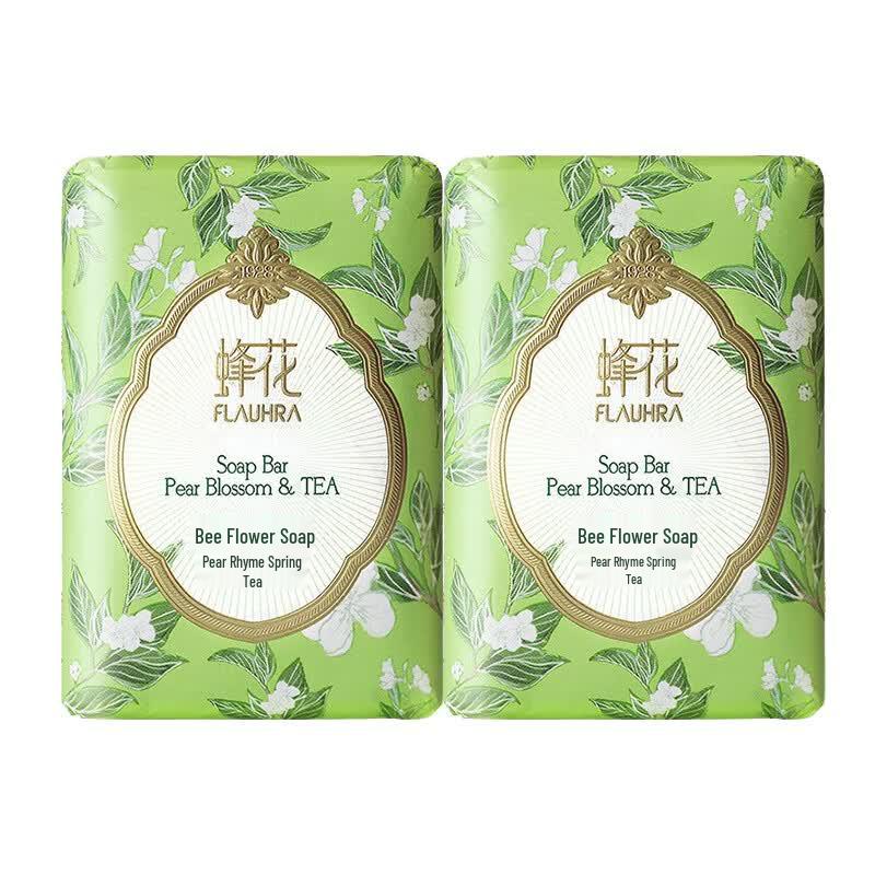 Bee & Flower Pear Rhyme Spring Tea Scented Soap (2x125g)