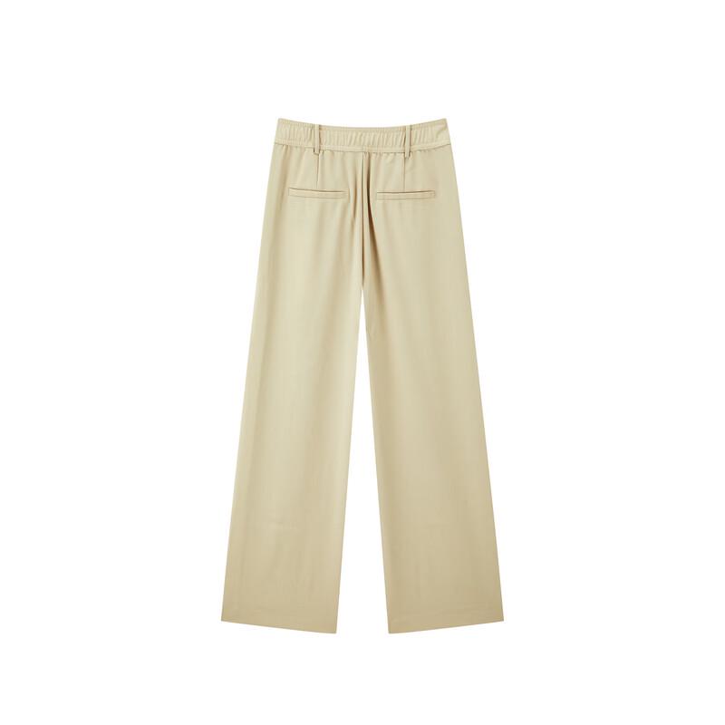 PEACEBIRD Women's High-Waist Wide-Leg Casual Pants