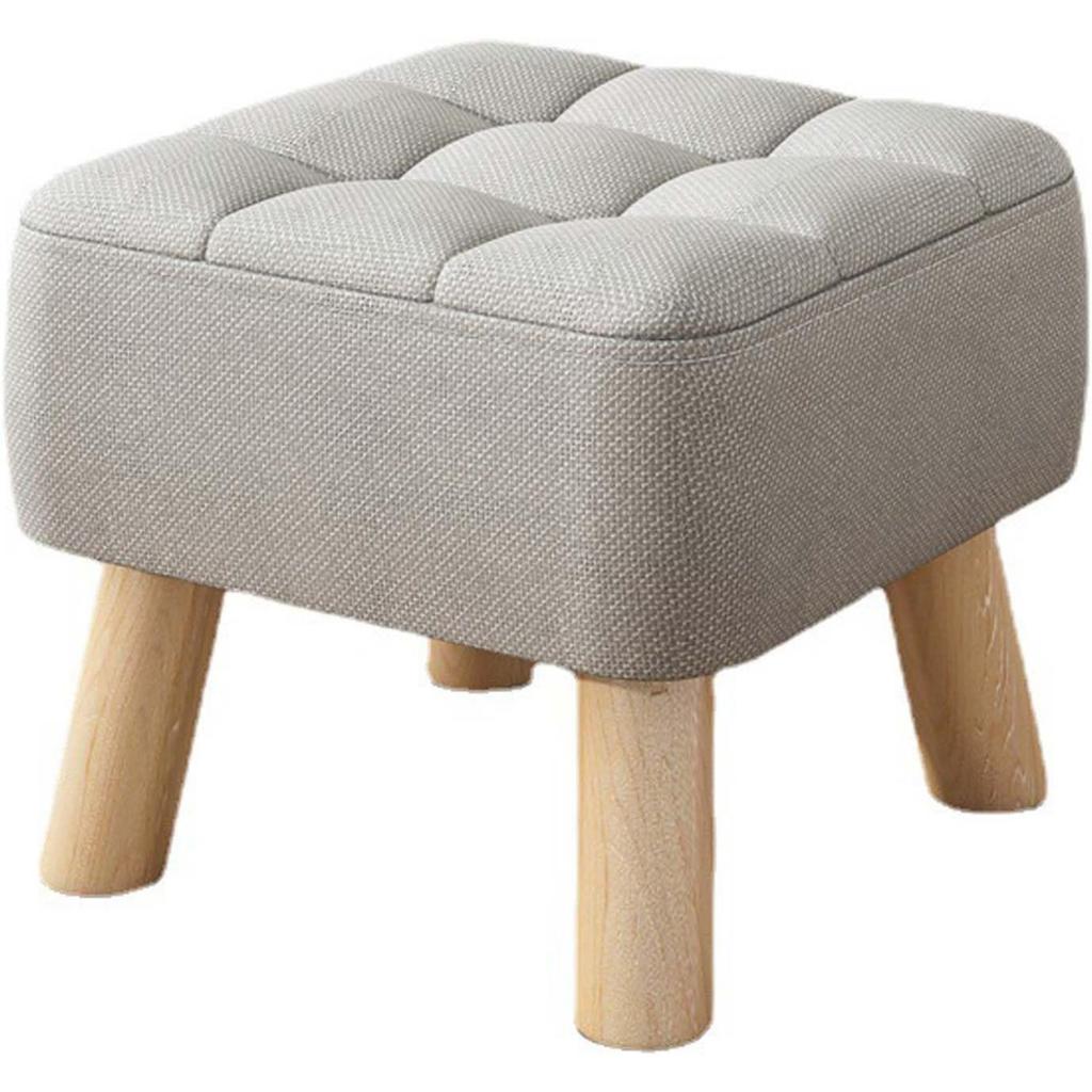 Footstools and Ottomans, Sofa Footstool, Foot Stools for Living Room, Outdoor Footstool with Solid Wood Legs, for Modern Home Living Room Bedroom