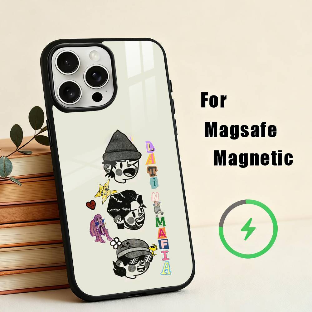 L-Latin Mafia Phone Case For iPhone17,16,15,14,13,12,11 Plus,Pro Max Magnetic For Magsafe Wireless Charging