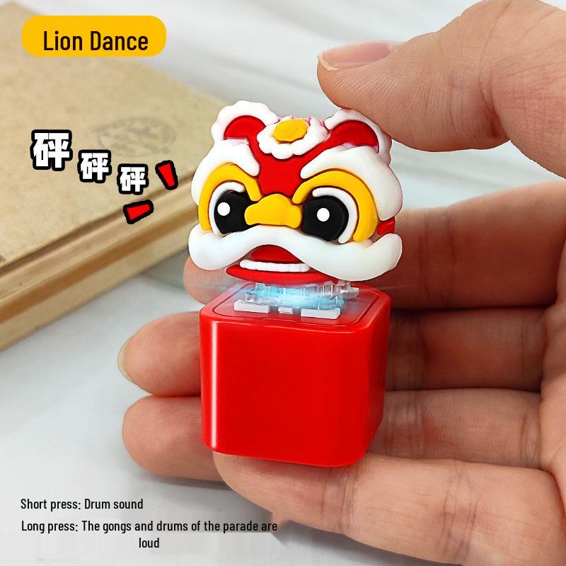 

Кричачий курча музичний брелок: Мультяшна іграшка для зняття стресу «Курча Бобо»