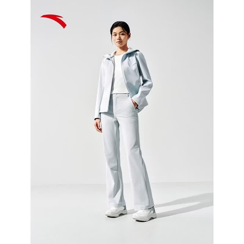 ANTA Women s Winter Water-Repellent Woven Hoodie Jacket M