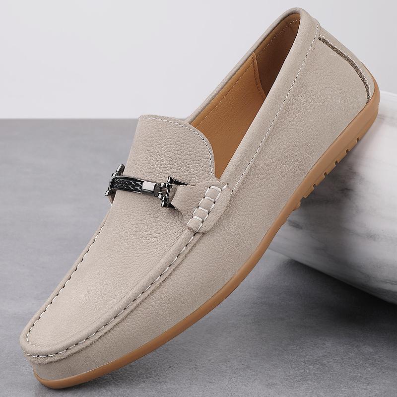 Fashion Luxury Brand Designer Fashion Dress Shoes New Men Handmade Loafers Genuine Leather Slip on Casual Footwear Loafer Walking Shoes