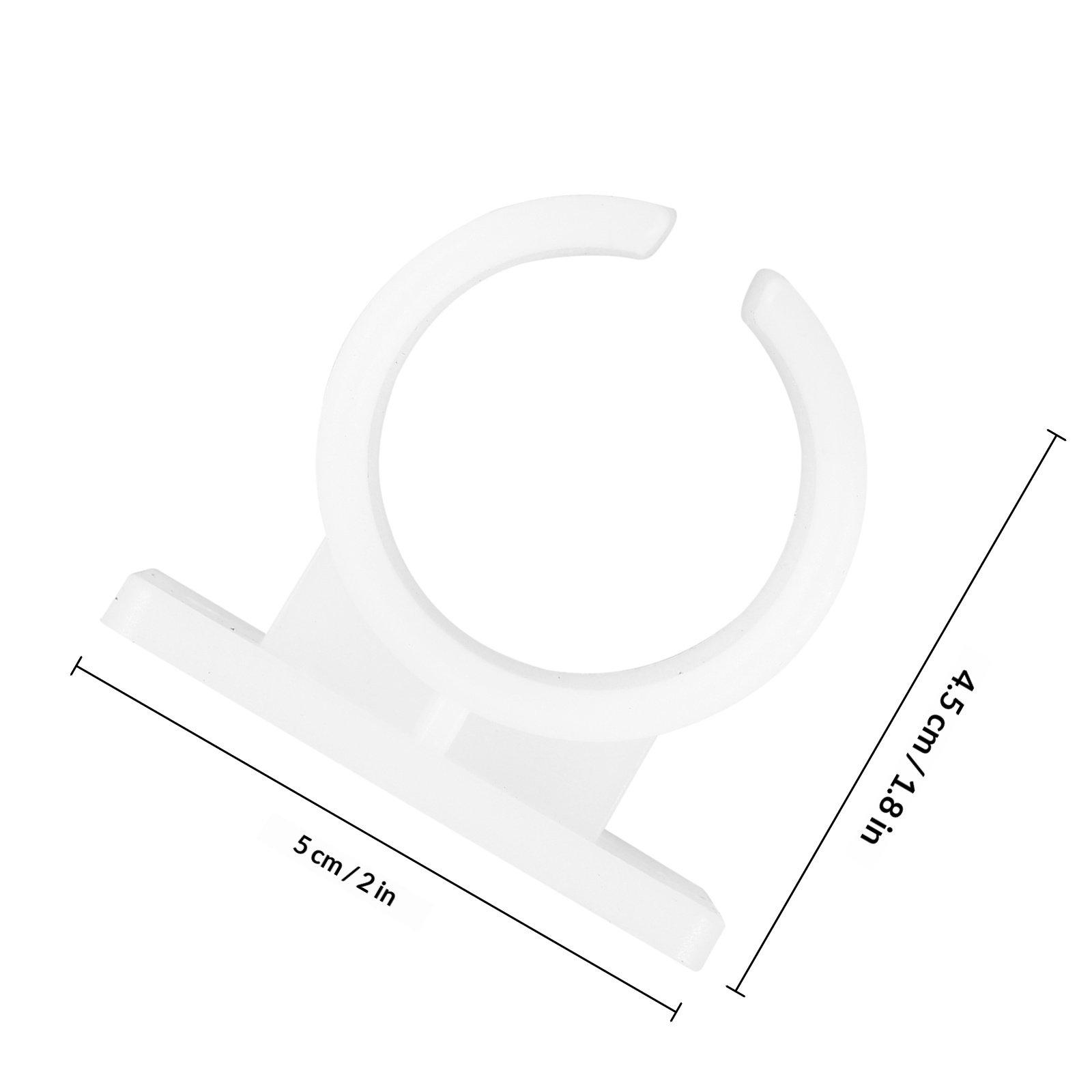 

10Pcs Adjustable Square Microphone Bracket Clip Wall Mounted Desk Mic Holder for Home Studio Recording Meeting Karaoke Use белый