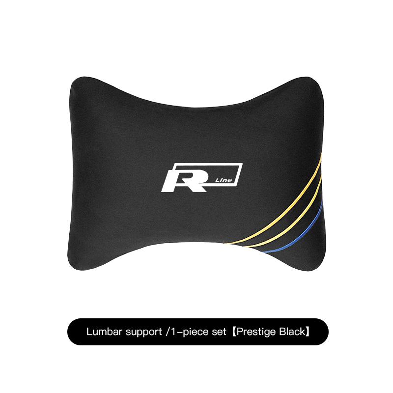 Car Neck Pillow Soft Comfortable Suede Headrest Waist Cushion For Volkswagen VW Polo Golf T5 Caddy T4 Touran GTI Passat Scirocco BO0