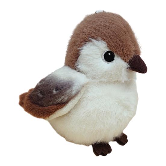 Schattige Vogel Pluche Hanger Zacht Knuffeldier Papegaai Wilde Eend Sleutelhanger Pluche Rugzak Accessoire Cadeau voor Kinderen Vogel Liefhebbers