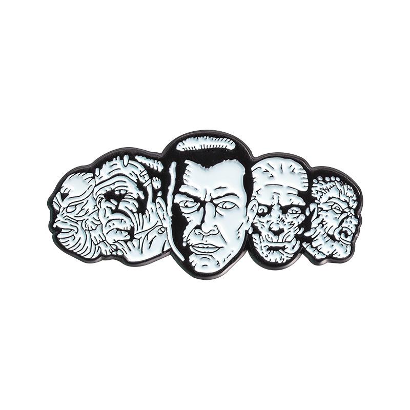 

Alloy Brooch Stylish With Dark Punk Vibe And Cartoon Design Perfect For Unisex Accessories