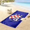 Dinamo Zagreb 2D Flat Print Beach Towel, Large Soft Quick Dry Towel for Beach Camping Swimming