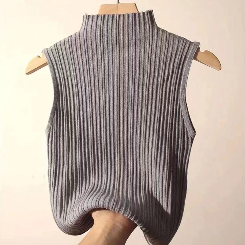 Spring 2023 Slimming Knit Sleeveless Top for Women