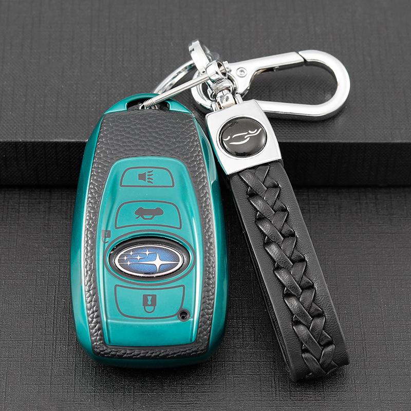 Subaru Forester Outback XV Legacy BRZ Smart Key Case - Premium Autoschlüsselhülle mit Schnalle
