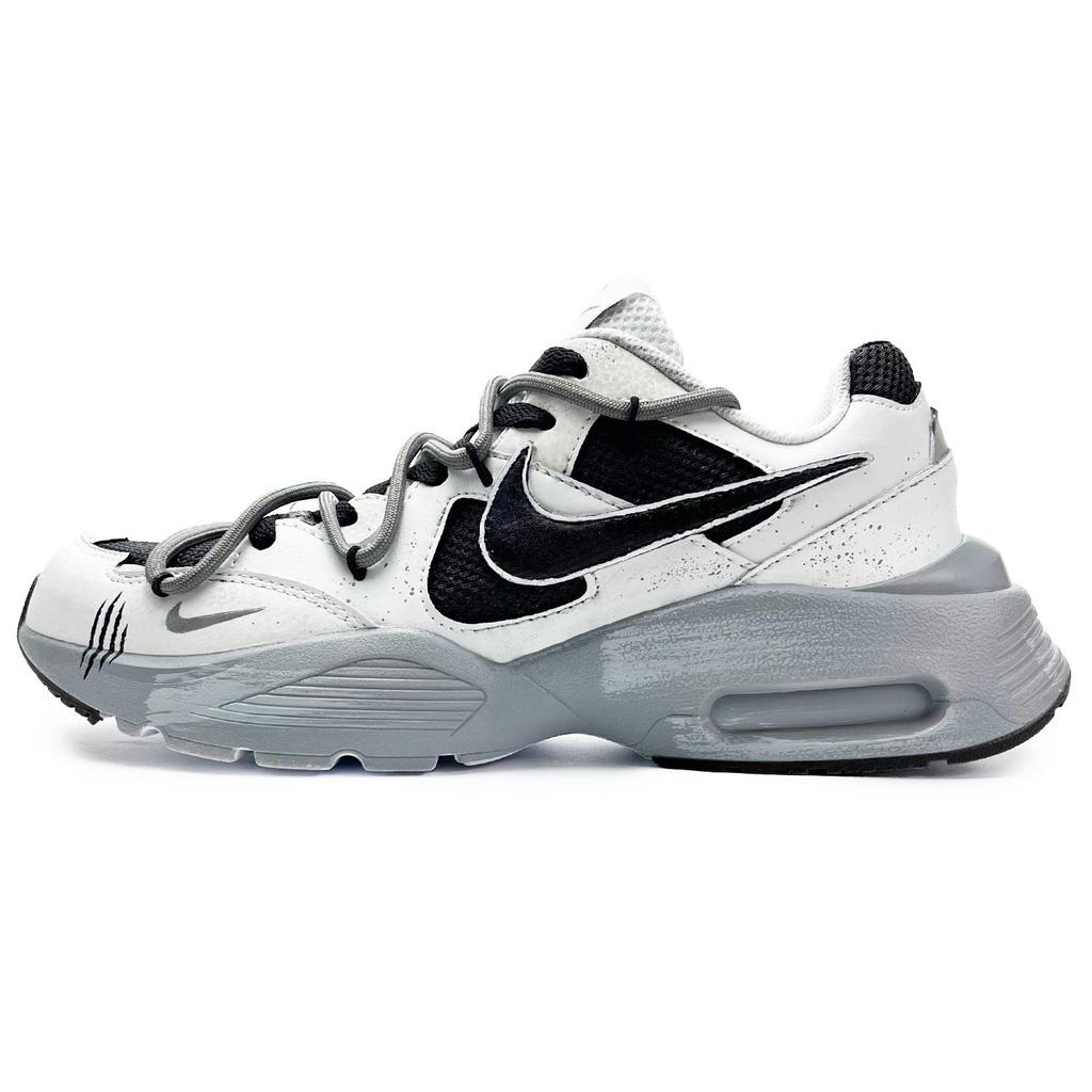 Nike Air Max Fusion Slip Resistant Abrasion Resistant Low top Running Shoes Women's Gray Black CJ1671-100(Team285-)