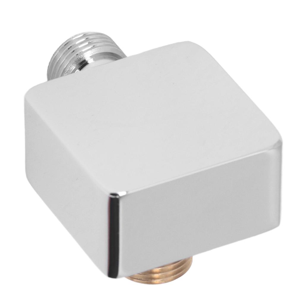 Quadratischer Duschbogen Chrom-Finish Wandmontage G1/2 Vollkupfer Innengewinde Außengewinde Universal Wandbogen