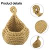 Breathable Hanging Basket with Natural Jute and Cotton Rope for Vegetables Fruits Storage In Kitchen or Workshop
