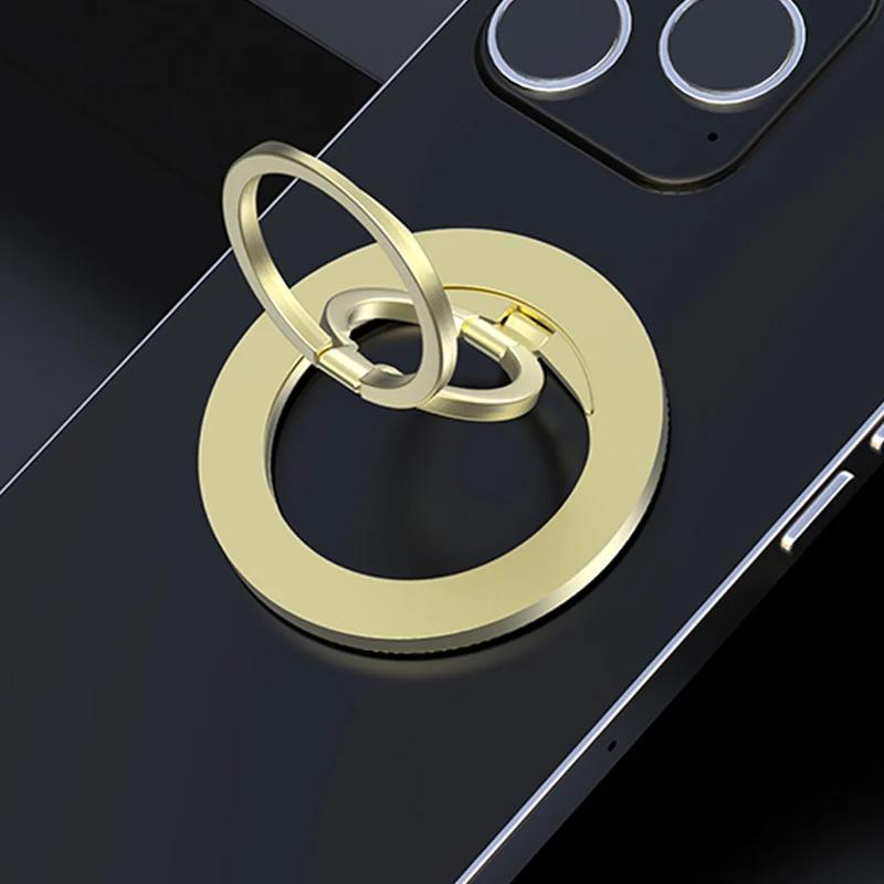 For MagSafe Phone Magnetic Finger Ring Holder for Iphone 15 16 Pro Max Mini Magnet Phone Stand Grip Mount Smartphone Accessories