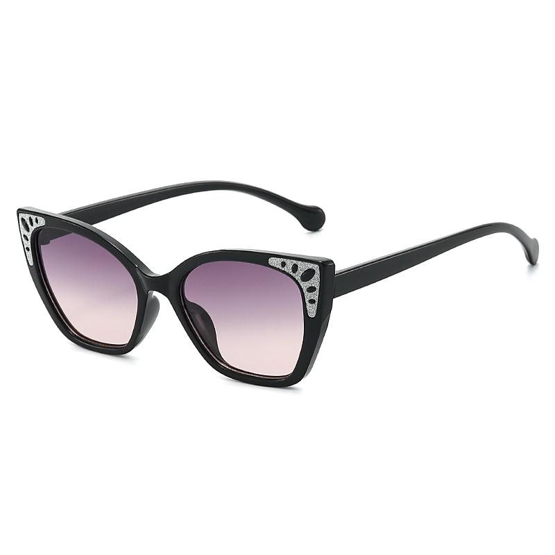 Cute Children Cat Eye Sunglasses Glitter Bling Frame Anti‑UV Fashion Boys and Girls Beach Party Sun Glasses