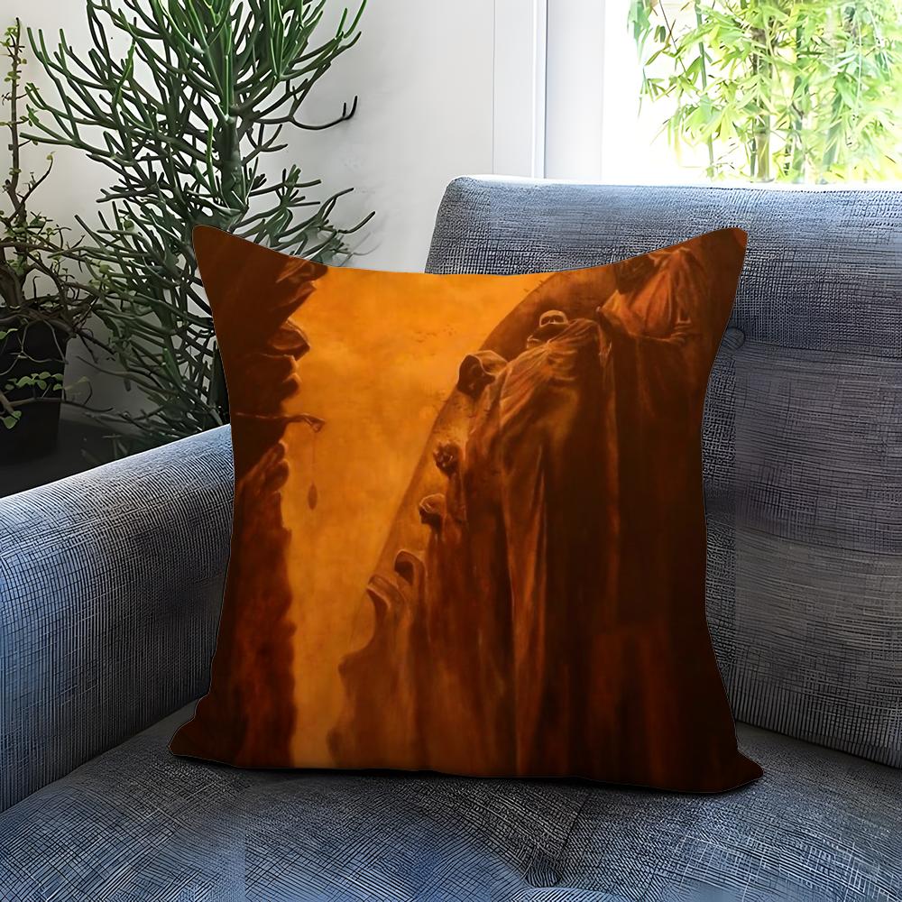Art Z-Zdzislaw Beksinski Cushion Cover Comfortable Reversible Pillow Cover Ideal for Car Sofa Bedroom & Beyond