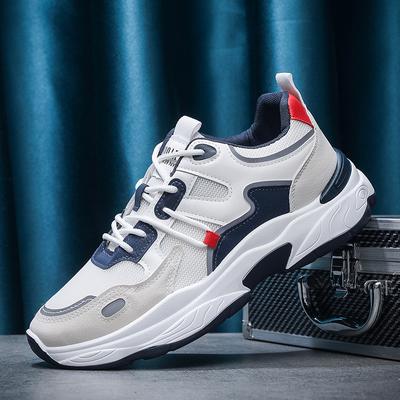 Herre pustende mesh fritidssko sommer student utendørs myk såle komfortable løpesko gåsko herre sneakers