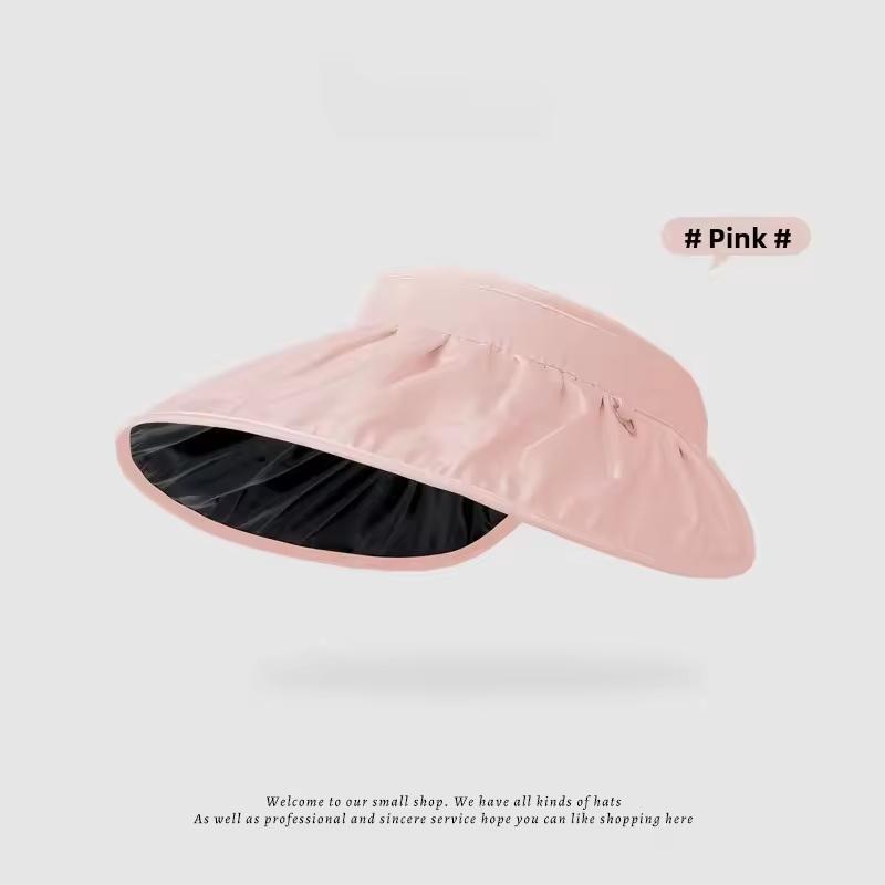 UPF50 Plus Dual Purpose Sun Visor Hat Full Face Protection Foldable Headband for Driving and Hiking