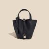 2025 Trending Women's Genuine Leather Cowhide Bucket Bag: Versatile, Top Layer Vegetable Tanned Handbag