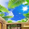Himmel Wolken Tapete Wohnzimmer Thema Hotel Decke Wandbild Dekor Blauer Himmel Weiße Wolken Strand Wandpapier