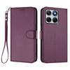 Wallet Case for Edge 70 Fusion+ 5G - Leather/PU, Purple, With Lanyard