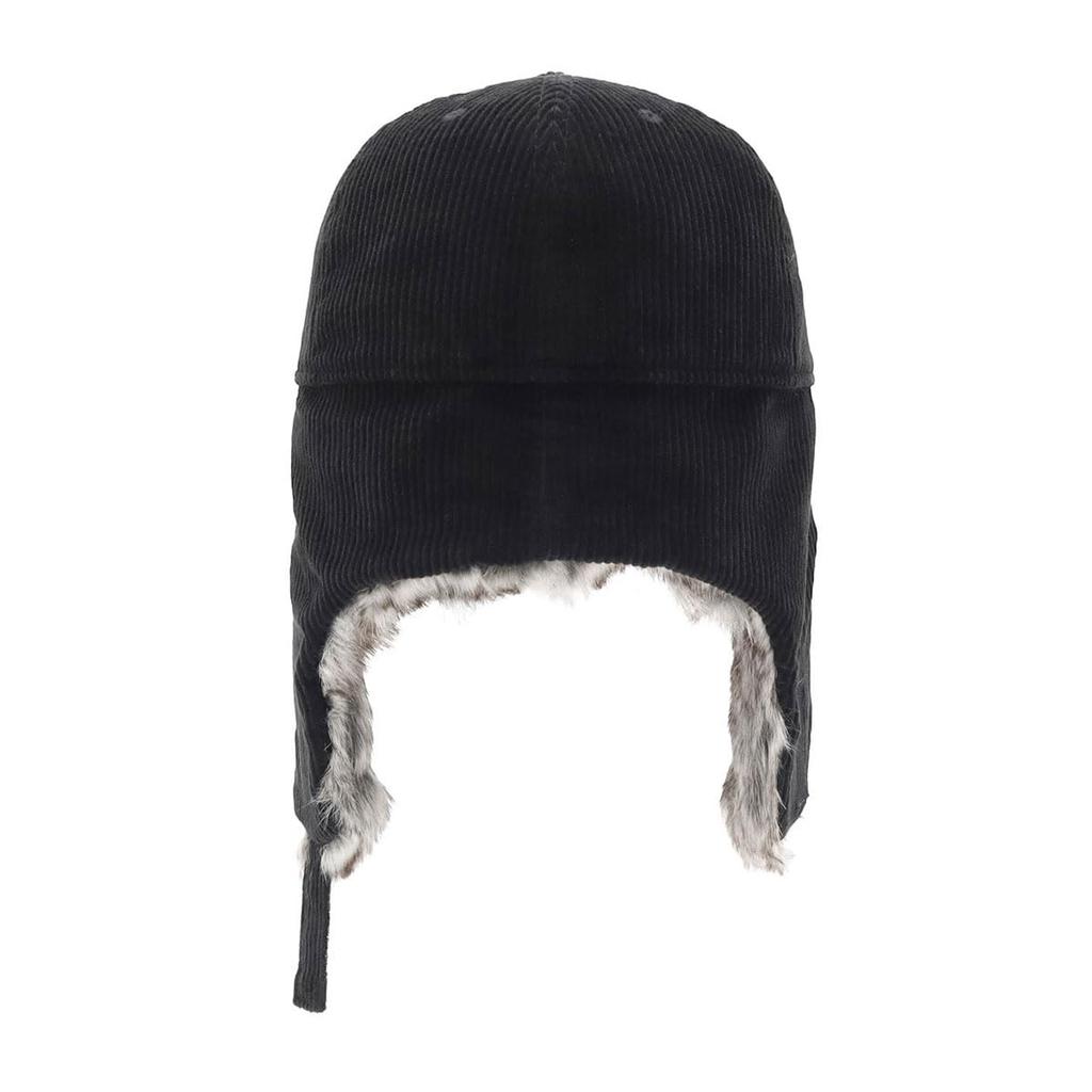 New Era 59FIFTY Dog Ear Metal Plate Cap, Black, Exclusive to ONSPOTZ, 5950 DOGEAR CORDUROY METAL PLATE BLK