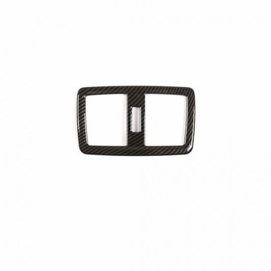 For BMW X1 F48 2016-19 ABS Carbon Fiber Inner Car Rear Air Outlet Vent Cover