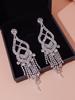 Luxurious Diamond Tassel Earrings: Shimmering, High-End Fashion for Exquisite European & American Style Party Wear.