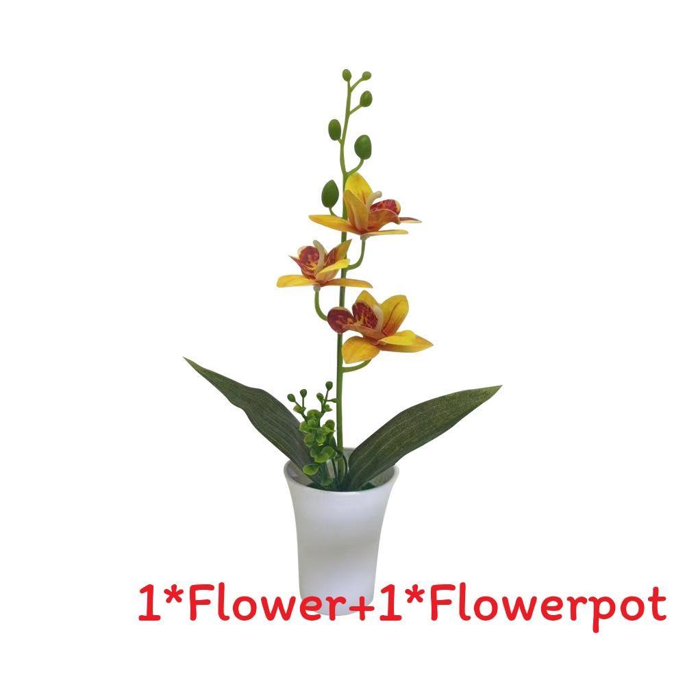 Orchid Artificial Plant For Wedding Decor With Realistic Design For Photography And Home Display