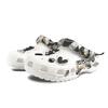 Crocs Crush Clog EVA Graffiti Claw Decorative Buckle Hand Painted Casual Fashion Versatile Hole Shoes Unisex White