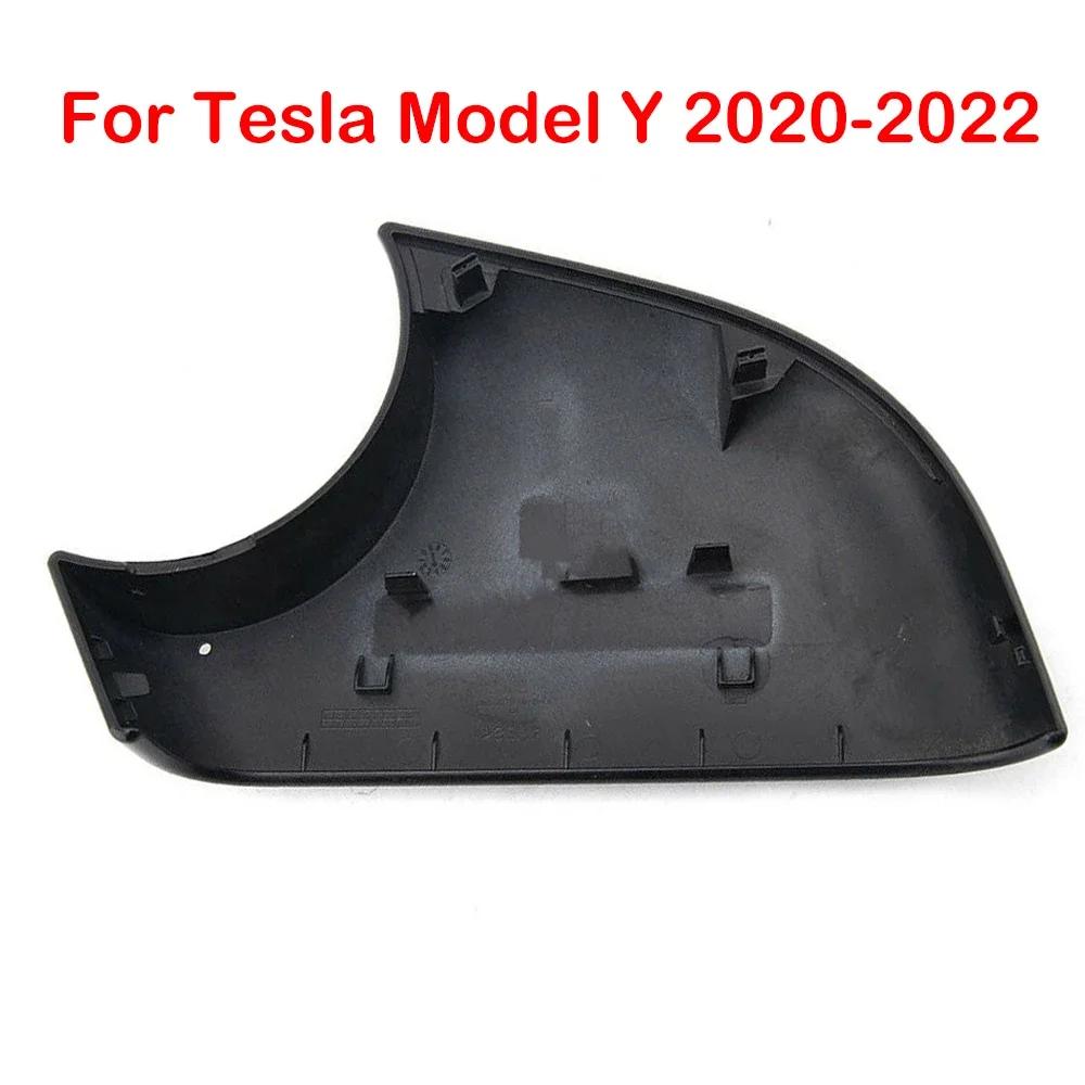 For Tesla Model 3 Y - ABS Plastic Car Rearview Side Mirror Outer Lower Cover Wing Cap Exterior Trim Replacement Parts