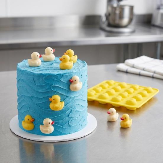 Enten Silikonform Lebensmittelqualität Schokoladenform für Pudding Gelee Gips Leicht zu lösen Hitzebeständig Enten Keksform für Kuchen Deko Süßigkeiten