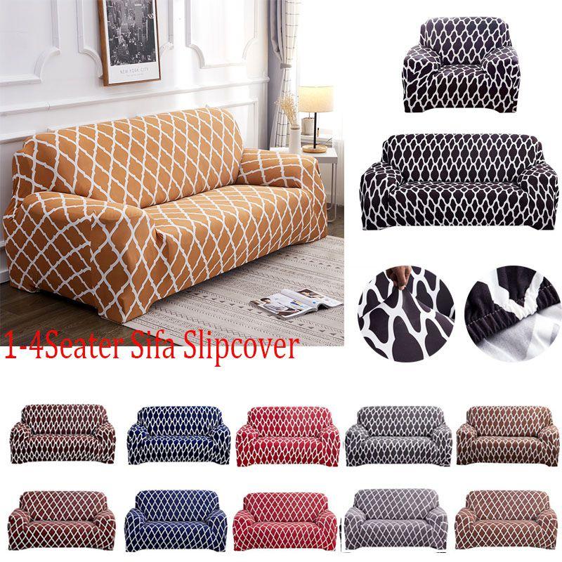 Soft And Durable Stretch Sofa Slipcover In Solid Colors For Stylish Living Rooms