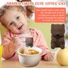 Robot Pro Chladí Vaše Horké Nápoje & Jídlo, Přenosný Kreslený Roztomilý Kočičí Ventilátor na Jídlo, 3 Minuty Horká Voda Čaj Jídlo (2 Vzory foukání) Chladič F