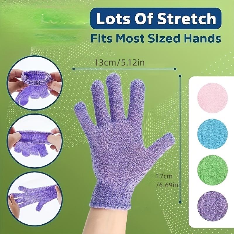 1-10pcs Colourful Exfoliating Gloves Bath Gloves For Shower Double Sided Exfoliating Gloves For Spa Massage And Body Scrubs