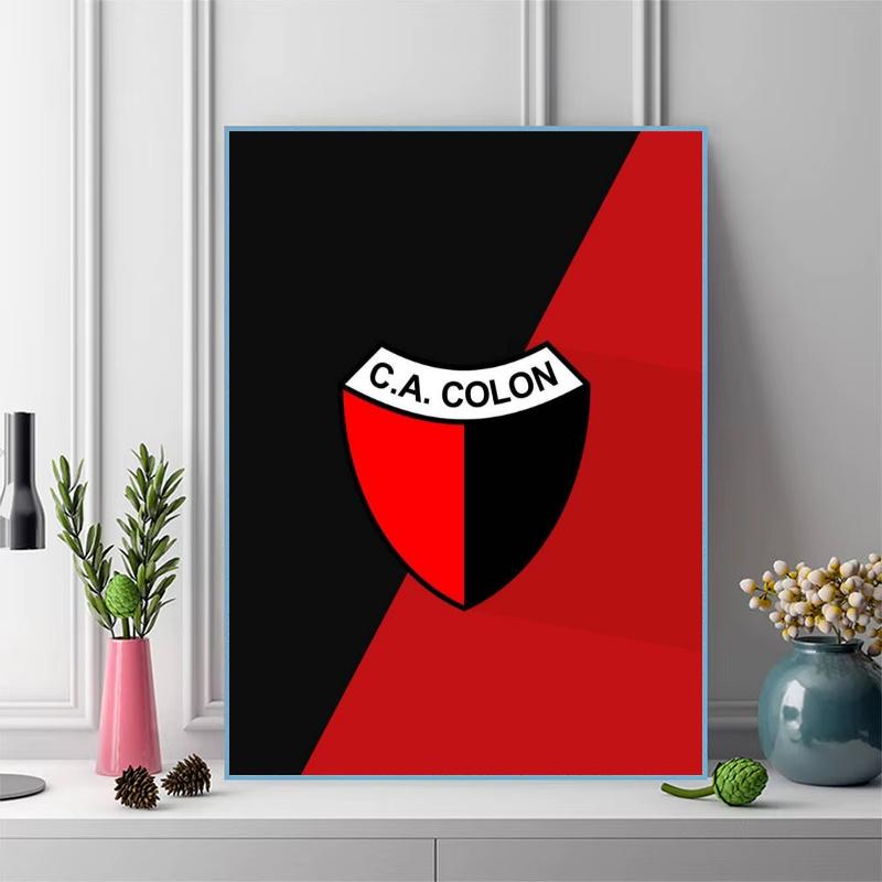 Club Atlético Colon 100% Round Full Drill 5D DIY Diamond Painting Embroidery Cross Stitch Rhinestone Décor